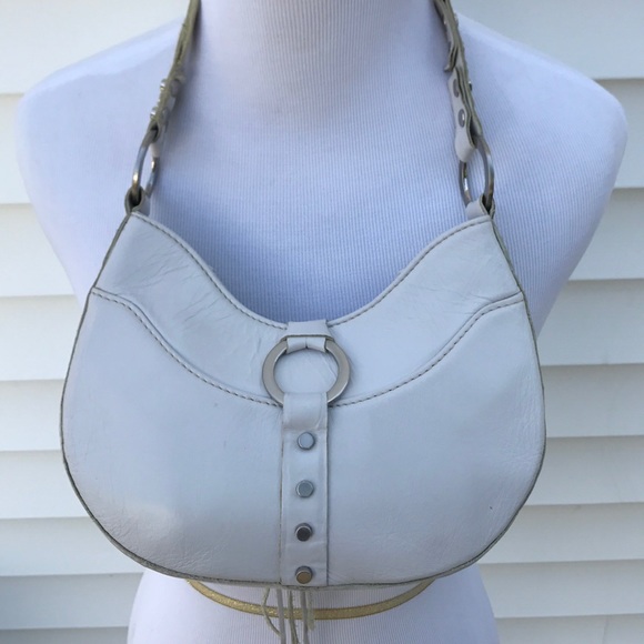 Nordstrom super cute ivory leather bag. - Picture 5 of 8